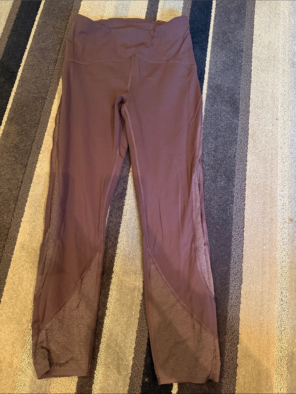 lululemon athletica Plum High-Rise Leggings with Textured Panels